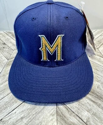 NUEVO CON ETIQUETAS De colección Milwaukee Brewers Gorra de Béisbol Para Hombres 6 3/4 Azul Deportes Especialidades A Foto 1 de 4