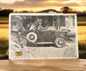 1932 Press Photo Phaeton, supporti laterali, foto vintage top-down bianco nero 18""x1 - Foto 1 di 8