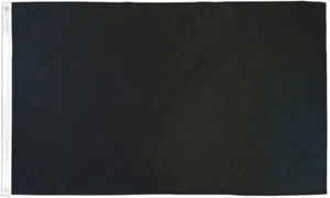 Solid Color Black Flag 2x3ft Solid Black 200D Dura Flag Sublimation Blank - Picture 1 of 2