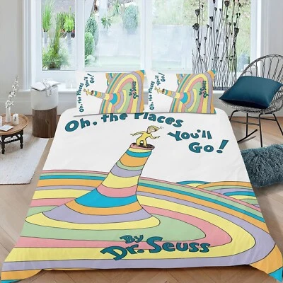 Oh, the Places You'll Go! 3Pcs Bedding Sets Duvet Cover Sets All Season for Kids - Image 1 of 4
