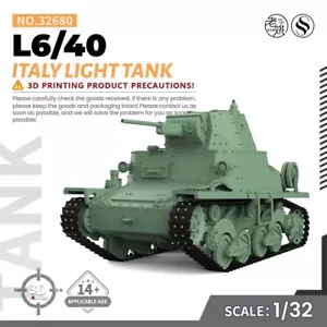 SSMODEL SS32680 1/32 kit modellino militare Italia L6/40 carro armato leggero - Foto 1 di 5