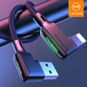 Mcdodo Double 90 Degree for iPhone, USB C Cable 3A Fast Charging Data 1.2m 1.8m - Picture 1 of 10