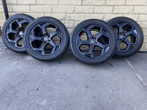 20 Inch Range Rover Sport Discovery Black Alloy Wheels Powdered 5mm+ Michelin’s! - Picture 1 of 12