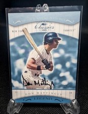 2001 Donruss Classics Don Mattingly Significant Signatures Autograph