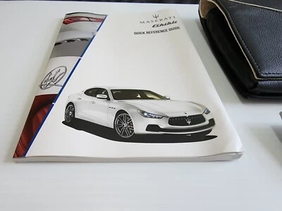 Maserati Ghibli S Q4 2014 manual del propietario fabricante original con estuche  Foto 1 de 4