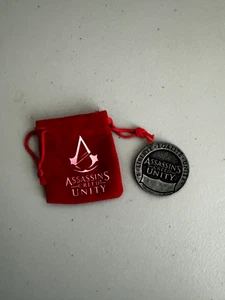 ASSASSIN'S CREED UNITY Coin with Velvet Red Pouch Loot Crate Nov. 2014 Exclusive - Picture 1 of 1