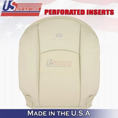 Cubierta de asiento de cuero tostado 2005 2006 2007 2008 para Infiniti FX45 FX35 techo del conductor Foto 1 de 4