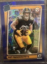 2021 Donruss Optic Rated Rookie Blue Scope Prizm 232 Pat Freiermuth  Steelers