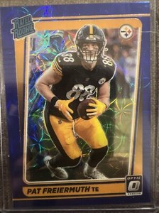 2021 Donruss Optic Rated Rookie Blue Scope Prizm 232 Pat Freiermuth  Steelers