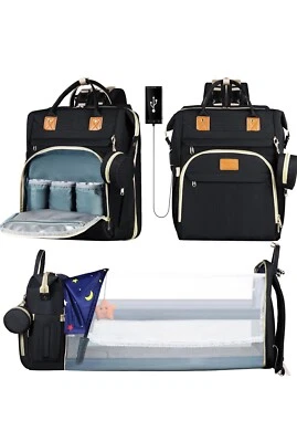 Baby Diaper Bag Backpack Travel Mom Mummy Maternity Changing Pad Waterproof NEW - Image 1 of 4