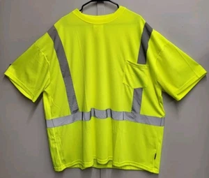 Hi Vis T-Shirt Class 2 Reflective Safety Short Sleeve Illuminator Series 4XL - Picture 1 of 6