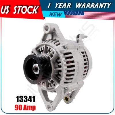 Alternator For Dodge Dakota Jeep Cherokee 1991-1998 TJ Wrangler Grand 4.0L - Image 1 of 4