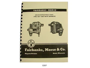 Fairbanks Morse MagnetoTypes FM-P & FM-PE Service & Parts Manual M274 Mule *1217 - Picture 1 of 4