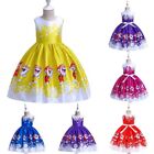 Toddler Kids Girls Christmas Santa Dresses Pageant Gown Party Princess Dress
