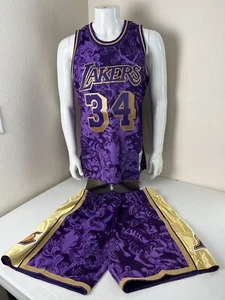 MITCHELL & NESS Men’s LA Lakers Shaquille O’Neal Jersey / Short Set Size L - Picture 1 of 12