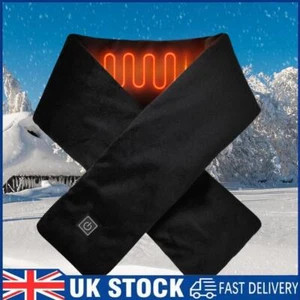 Electric Heated Scarf Cold-Proof Neck Heating Pad Soft for Winter (Black) - Picture 1 of 10
