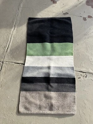 Alfombra Kilim de Lana Escandinava De Colección Rayas Corredor Resistente 52" x 25" 2 x 4 Foto 1 de 4