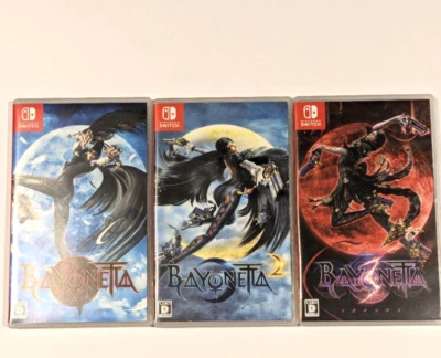 Lot 3 Nintendo Switch Bayonetta 1 & 2 & 3 set  Video games Japan Tested - Image 1 of 3