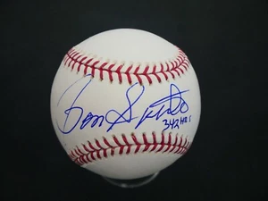 RON SANTO SIGNED BASEBALL WITH "342 HRS" INSCRIPTION JSA COA *B1321 - Picture 1 of 7
