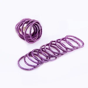 50X Mini Hair Ponios Ring Endless Elastics Fluffy Bobbles Bands Baby Girl kid я - Picture 1 of 16