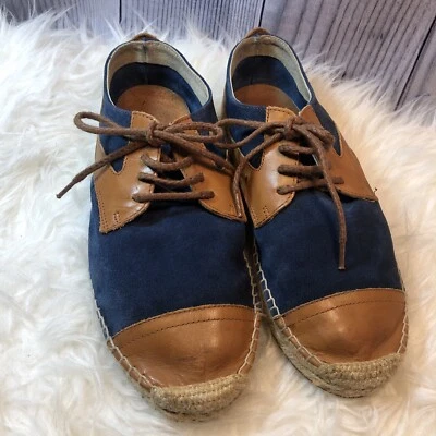 Zapatos de alpargata/chukka de gamuza y cuero azul enjaulado D. para hombre talla 41 US 8,5 España Foto 1 de 4