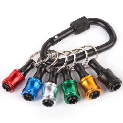 6Pcs 1/4" Hex Shank Quick Release Keychain Screwdriver Drill Bit Holder Bits Set - Image 1 of 4