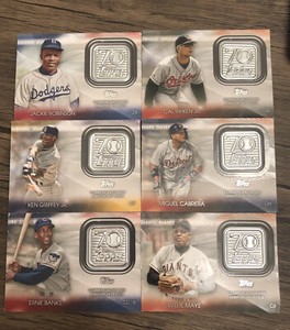 Sick Logo Patches 2021 Topps Baseball Series 1!!! Nice Collection Of 6!!