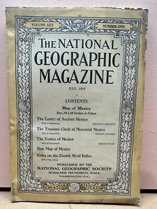 National Geographic Magazines 1916-1919 Some Vintage Maps, Dogs, Mexico + More