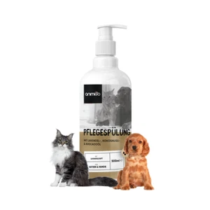 Pflegespülung 500ml - Hund Welpen Katze Kätzchen - Fell & Hautplege Kokosnussöl - Bild 1 von 9