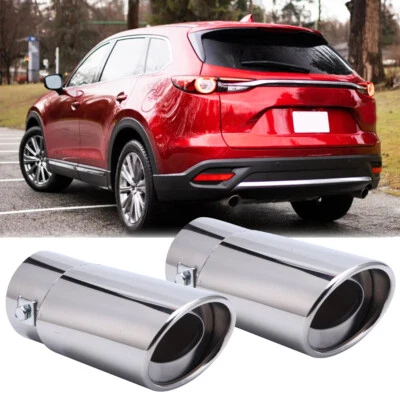 Punta silenciadora trasera tubo de escape trasero de acero inoxidable para coche para Mazda CX-5 CX-7 CX-9 Foto 1 de 4