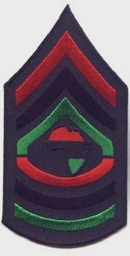 100 Pcs RASTA  Africa Map in (RBG) Shoulder Embroidered Patches 2.5"x4.75" - Image 1 of 1