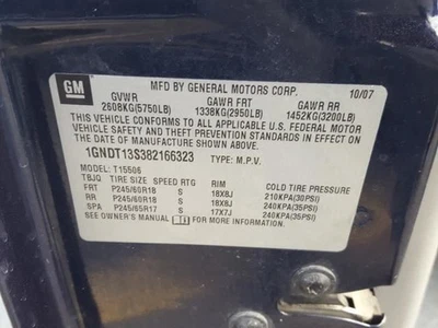 Regulador de ventana delantera derecha pasajero compatible con 02-09 ENVOY 1240959 Foto 1 de 4