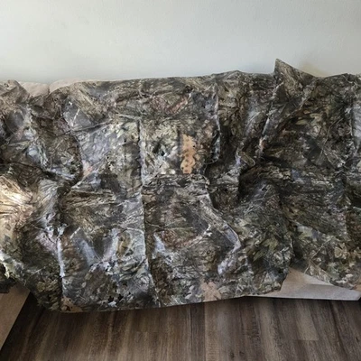 Camouflage Hunt Blind Fabric 3D Leafy Mossy Oak Break-Up Country 12'X56" - Image 1 of 4