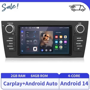 Autoradio Für BMW E90 E91 E92 E93 Carplay Android 13 GPS NAV SWC RDS DAB+ 2G+64G - Bild 1 von 18