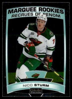 2019-20 O-Pee-Chee Platinum Nico Sturm Rookie Minnesota Wild #163 - Image 1 of 2