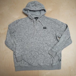 Vans Hoodie Flurry 1/4 Zip Marled Front Pockets Gray Mens Size Large Sweater - Picture 1 of 11