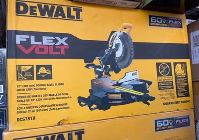 DEWALT 60V Lithium-Ion 12 in Cordless Double Bevel Sliding Miter Saw Tool Only - Image 1 of 4