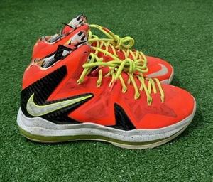 Nike LeBron X 10 P.S Elite Naranja Carmesí Brillante 579827-800 Para Hombres Talla 10.5 - Imagen 1 de 10