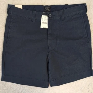 NEW Mens J.Crew Reade Shorts BLUE Chino Short Preppy Casual 30/7 Inch - Picture 1 of 10