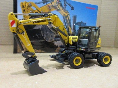 NZG 974 NZG YANMAR B110W Wheeled Excavator Loader Model Diecast RARE collectors - Image 1 of 4