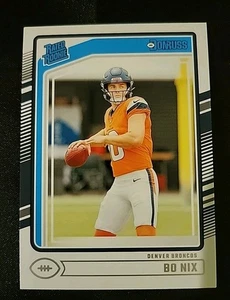 2024 Panini Donruss Bo Nix Rated Rookie Base Card #369 (RC) Denver Broncos - Bild 1 von 2