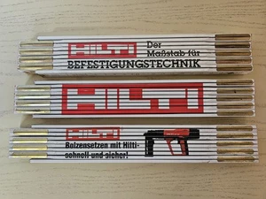 3x Meterstab / Zollstock Hilti #2 - Bild 1 von 2