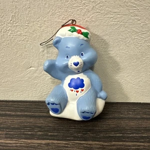 Vintage 2005 TCFC Care Bear scontroso decorazione natalizia 3" blu pioggia nuvola tempesta - Foto 1 di 7