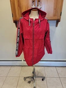 TOMMY HILFIGER Chaqueta Informal Grande Rojo Carmesí Lluvia Completa Mujer - Imagen 1 de 10