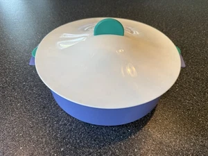 Tupperware Vaporiera Microonde 9" Colino per Piatti Riso Verdure Fornello #3066A Teal - Foto 1 di 6