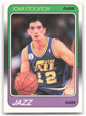 Fleer #115 1988-89 John Stockton Foto 1 de 2