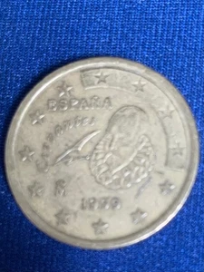 Münze 50 Cent 1999 Miguel de Cervantes / SELTENE Sammlerstück 50 Cent Münze aus Spanien - Bild 1 von 2