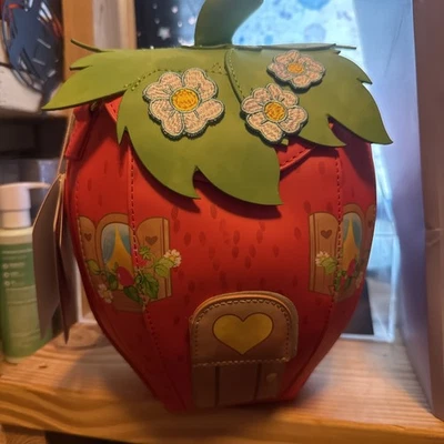 Bolso Bandolera Loungefly Fresa Pastel Corto Fresa Casa Perfumado Nuevo con Etiquetas Foto 1 de 4