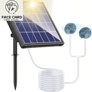 Solar Pond Aerator 2 Modes Batt Powered Aquarium Air Pump for Small Fish Pond St - Picture 1 of 12