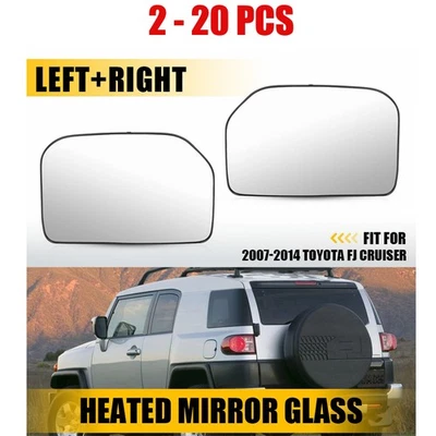 Fit 2007-2014 FJ Toyota Cruiser US LH&RH 2-20X Non-Heated Mirror Clear Glass Kit - Image 1 of 4